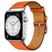 New Apple Watch Hermès Silver Stainless Steel Case with Attelage Single Tour